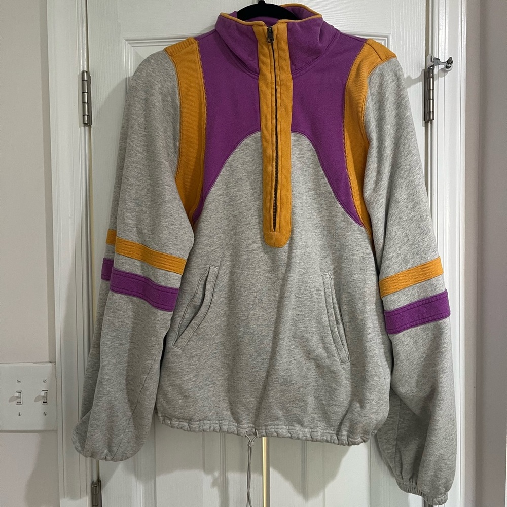 Free People half zip sweatshirt